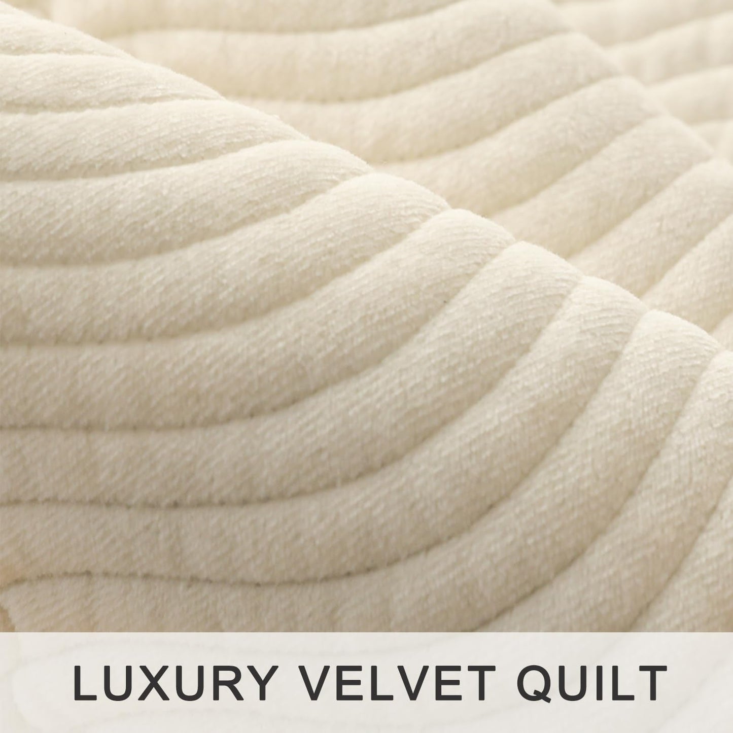 tohrisa Cotton Plaid Quilt Set, Ultra Soft 3 Pieces Queen Size Bedding with 2 Pillow Shams, Lightweight Reversible Coverlet Bedspread with Wave Quilting for Summer, 90"x96", Grid-Beige Blue