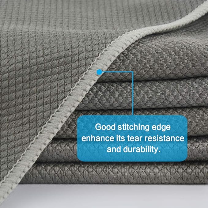 SINLAND Microfiber Glass Cleaning Cloths