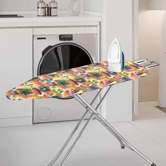 Spot Mushroom Ironing Board Cover, Trippy Forest Mushrooms Protective Sleeve