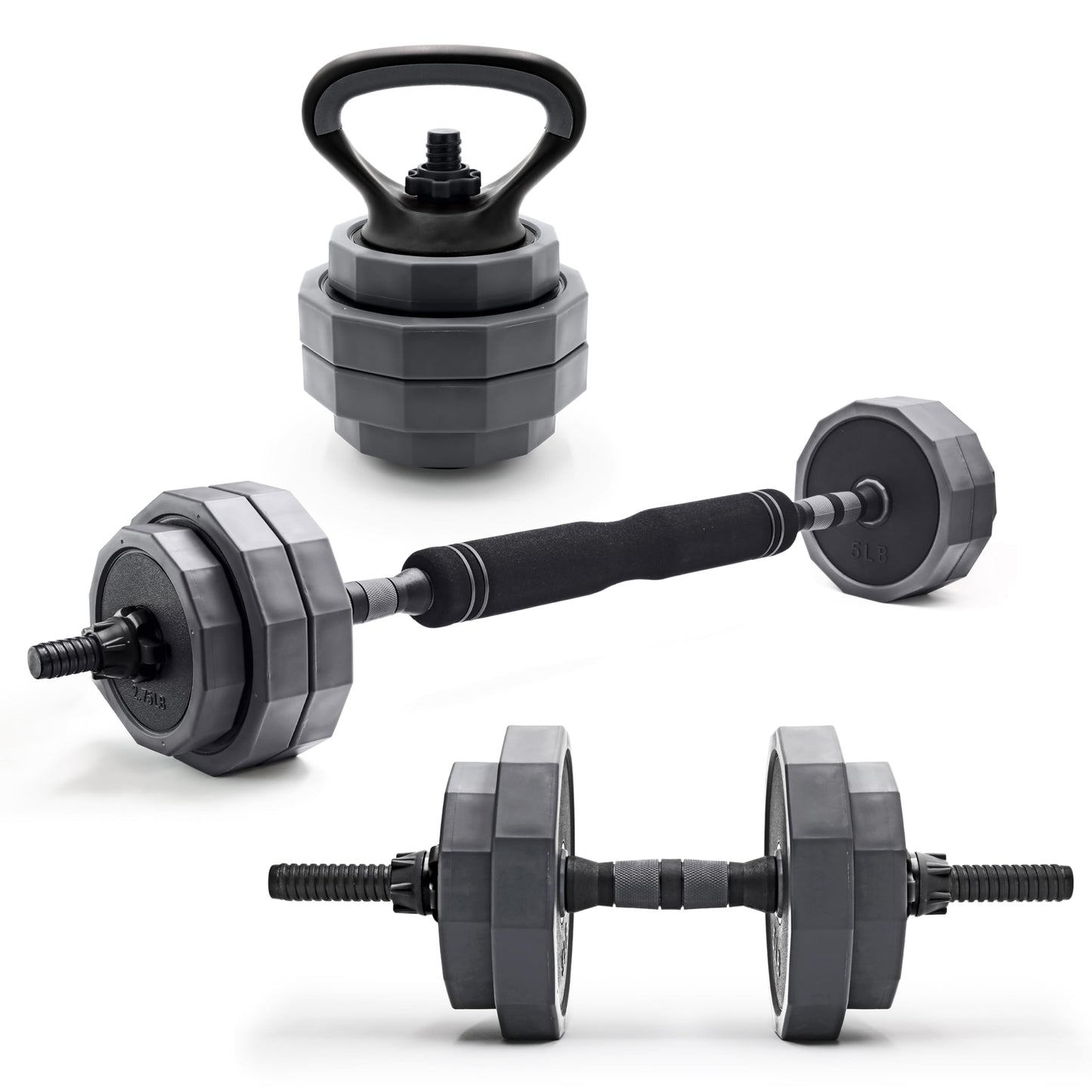 CAP Adjustable Weight Set, Multi-Use Adjustable Dumbbell Set for Home Gym Strength Training, Quick Change Free Weights System, Compact Workout Equipment, 66 LB Weight Set