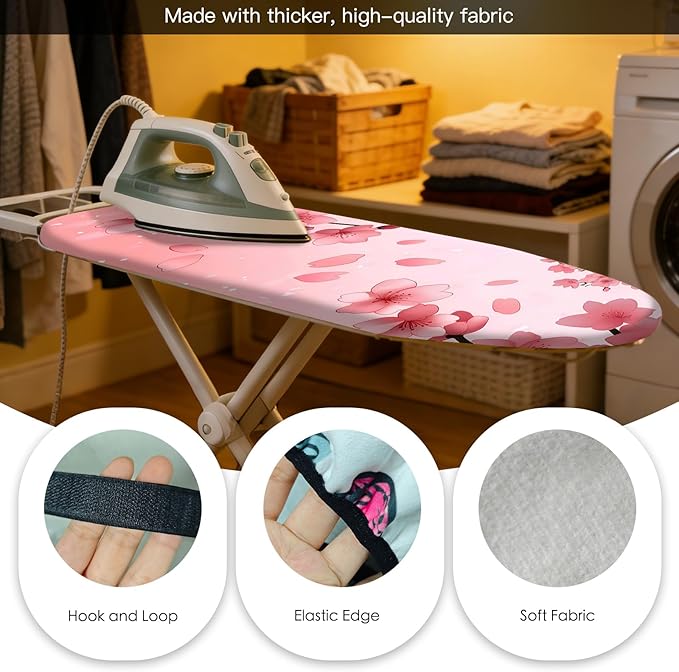Nuxovilar Ironing Board Cover Needle Cotton 15x54 Inches | Ironing Board Cover