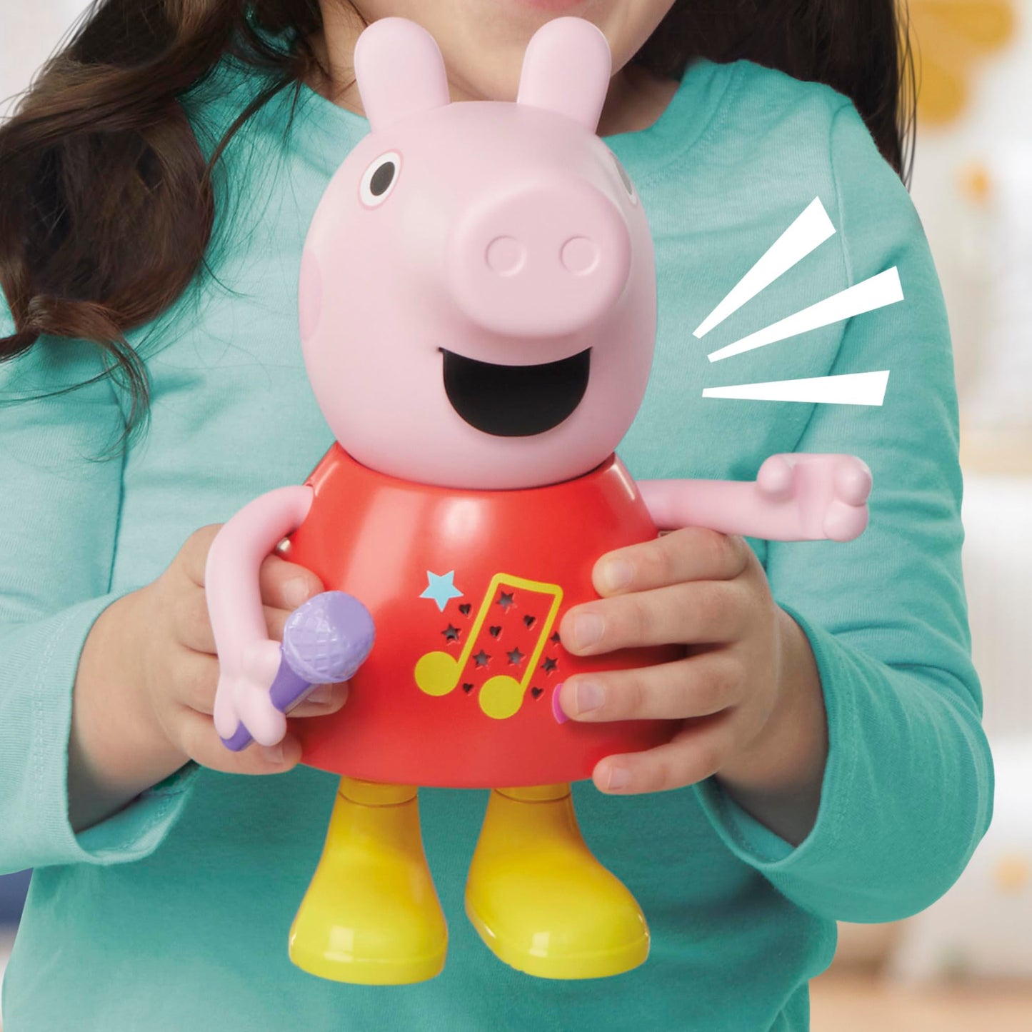 Peppa Pig Talk & Sing Peppa Doll - English Version, Pink, 20 cm