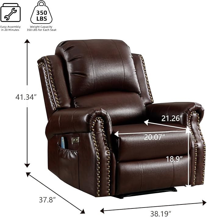 EBELLO Power Recliner Chair