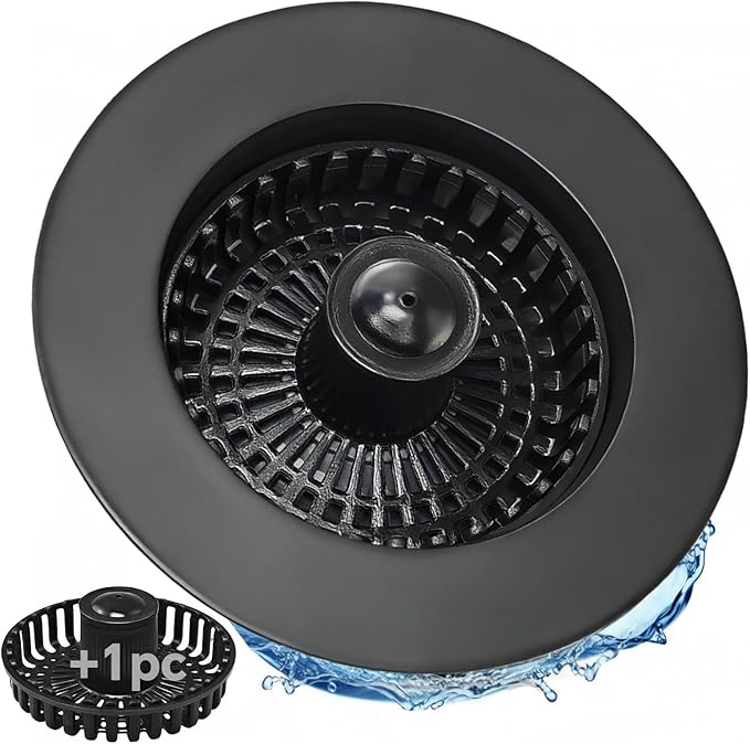 Kitchen Sink Stopper, 3 in 1 Pop Up Kitchen Sink Drain Strainer,