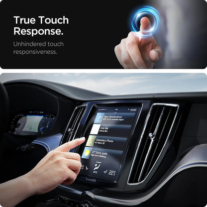 Spigen Tempered Glass Screen Protector [GlasTR Slim] designed for Volvo XC40, 60, 90 (2025-2021), S60, 90 (2025-2018), V60, 90 (2025-2019), EX 40 9 inch Dashboard Touchscreen - Matte/Anti Fingerprint