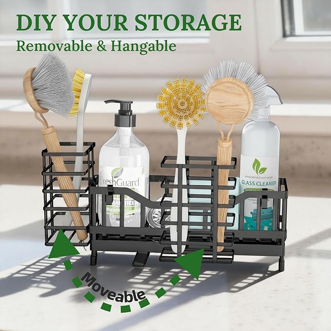 Sponge Holder for Kitchen Sink, Kitchen Sink Caddy