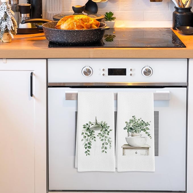 Sage Green Eucalyptus Hand Towels
