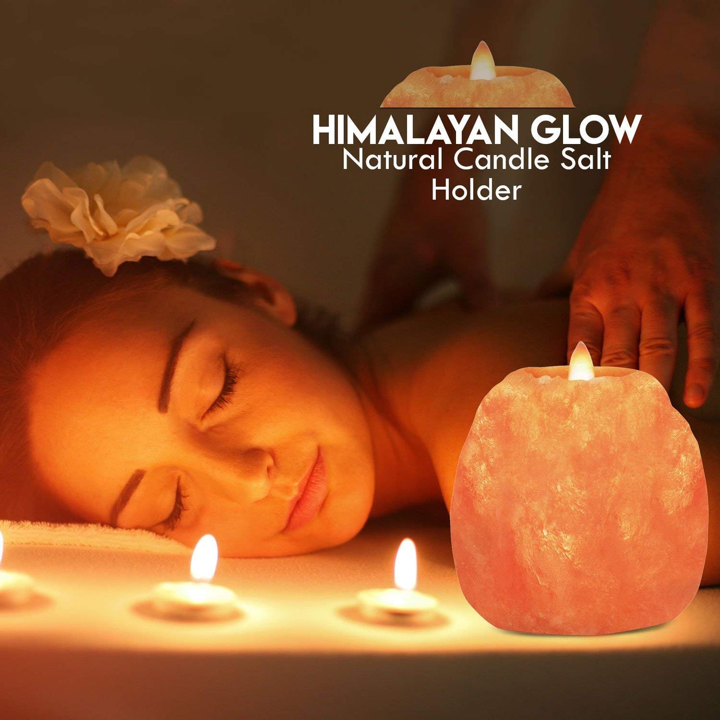 WBM LLC Set WBM 3002A Glow, (3.3 lbs.) 3.5 inches. Home Décor Natural Style Hand Carved Himalayan Pink Salt Rock 1 Hole Tealight Candle Holder, Set of 2, Liquid Laundry Detergent, 6 Pounds (Pack of 2)