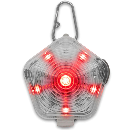 RUFFWEAR The Beacon Dog Safety Light, Waterproof Dog Collar Light, LED Pet Dog Collar Buckle Night Light, Safety Clip On Flashing Dog Light for Dog Leads & Harnesses, Rechargeable Dog Light, Clear