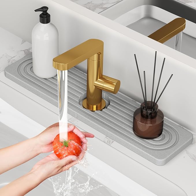 Stone Quick Dry Faucet Mat for Kitchen Sink Stone Faucet Mat for Kitchen Sink