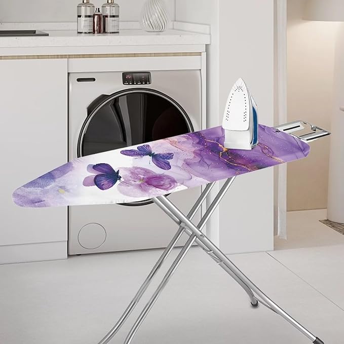 Sprowallow Purple Butterfly Flower Ironing Board Covers 15 x 54 inch Drawstring