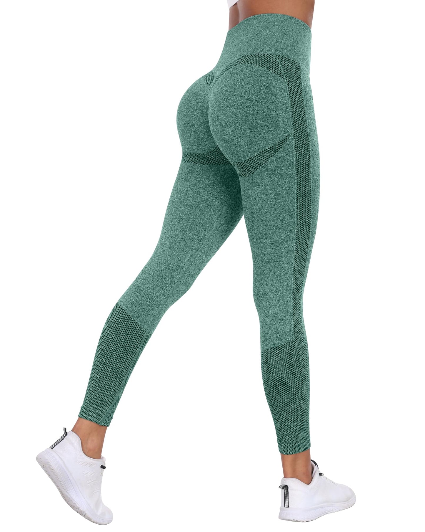 NORMOV Seamless Workout Butt Lifting Leggings - Booty Scrunch Gym Leggings for Women
