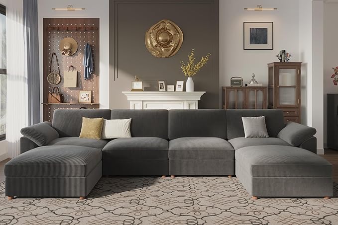 EASE MOOSE Modular Sectional Sofa, Oversized U Shape Sectional Couch