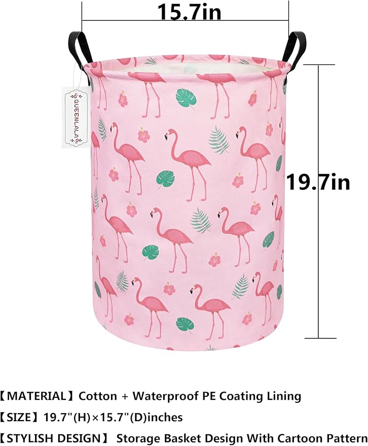 QUEENLALA Large Storage Basket, Laundry Hamper/Bathroom/Home Decor/Collapsible