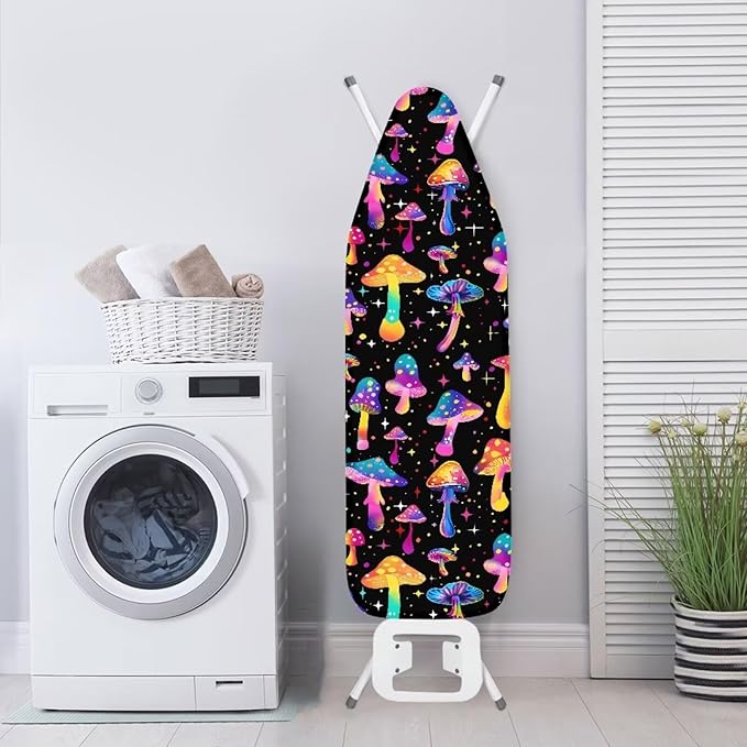 Colorful Mushroom Ironing Board Cover Universal Ironing Protector and Pad Fits