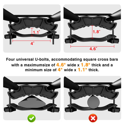 Wildroad Car Roof Cargo Carrier Combo of Upgraded 64"x 39"x 4" Roof Rack Cargo Basket, Super Duty Bungee Cargo Net. Universal Car Top Luggage Holder Carrier Basket Fits for SUV Truck Cars