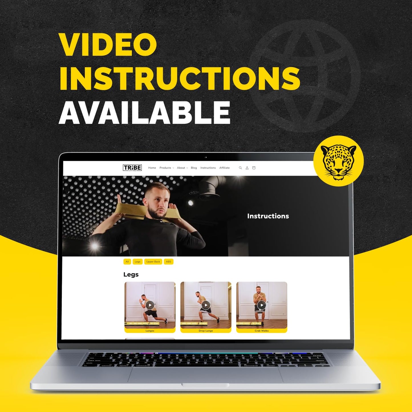 Tribe Lifting Fabric Resistance Bands for Exercise - Hip Bands for Working Out Legs, Glutes, Knees and Thighs for Men and Women - Cloth Circle Booty Bands for Physical Therapy (Gray)