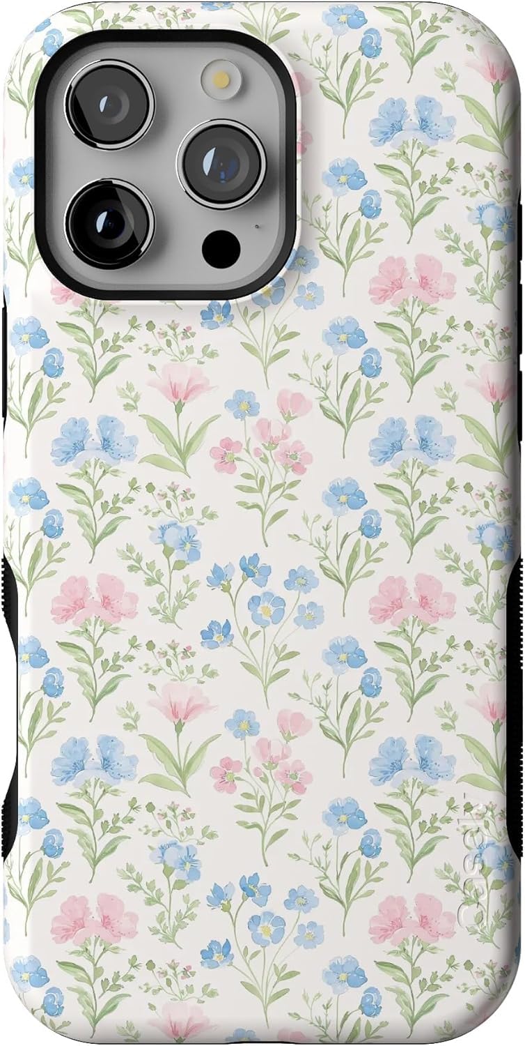Casely iPhone 16 Pro Max Case | Blue Stripes | Sunday Best | Compatible with MagSafe | Bold Protective Design