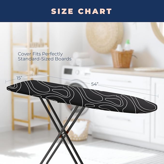 Ironing Board Cover and Pad Extra Thick Heavy Duty Padded Multiple Layers
