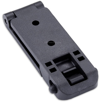 HolsterSmith [1 Pack] Molle Compatible Locking Belt Clip – 1.50 Inch – Universal Attachment for Knife Sheath, Gun Holster, Mag Pouch, Flashlight Holster, Emergency Kits - (4mm Gap)