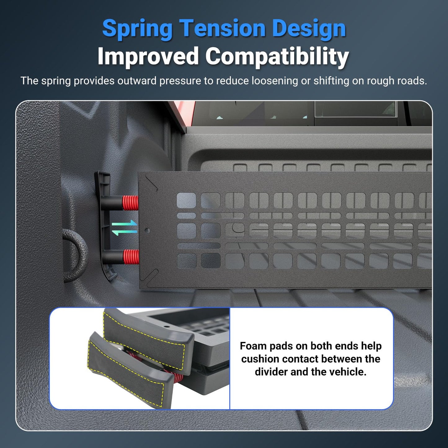 CZmenghe Truck Bed Divider Compatible with 2019-2025 Dodge RAM 1500 Truck Bed Organizer Cargo Manager Replacement for 2019-2025 Dodge RAM Accessories
