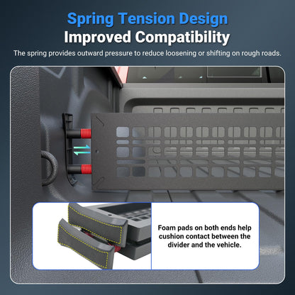 CZmenghe Truck Bed Divider Compatible with 2019-2025 Dodge RAM 1500 Truck Bed Organizer Cargo Manager Replacement for 2019-2025 Dodge RAM Accessories