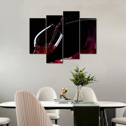Red Wine Wall Art Wine Bar Canvas Painting The Picture Print On Canvas Food Pictures for Kitchen Living Room Home Decor