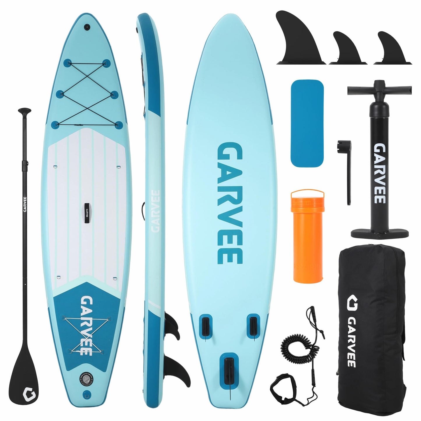 GarveeLife Inflatable Paddle Board,Stand Up Paddle Board with Premium SUP Paddleboard Accessories, Wide Stable Design, Non-Slip Comfort Deck for All Skill Level