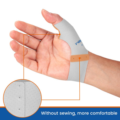 Willcom Thumb Brace Compression Sleeve (2 PCS) - Soft Elastic Thumb Spica Protector for Relieving Pain, Arthritis, Joint Pain, Tendonitis, Sprains-Breathable, Comfortable, Lightweight(Small)