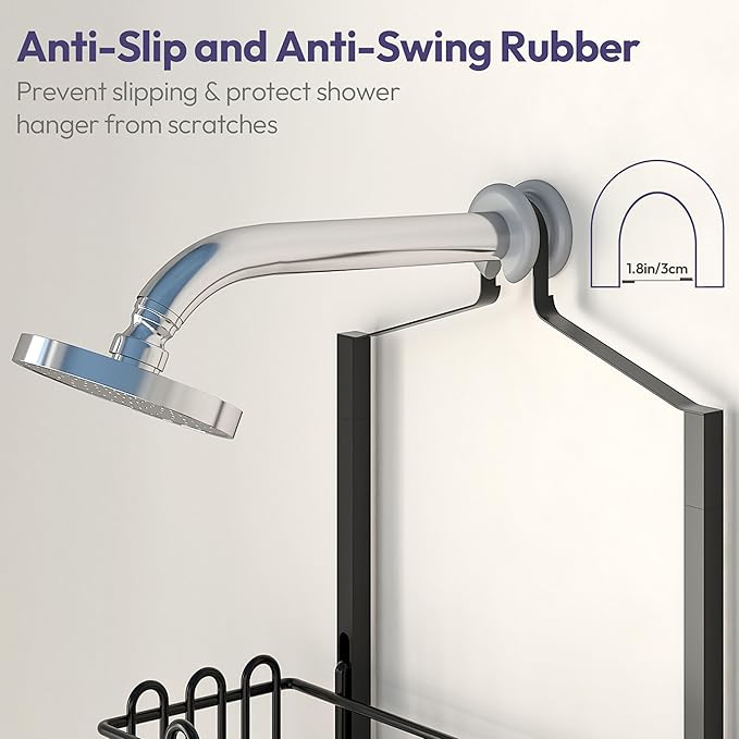 SWTYMIKI Shower Caddy Hanging Organizer