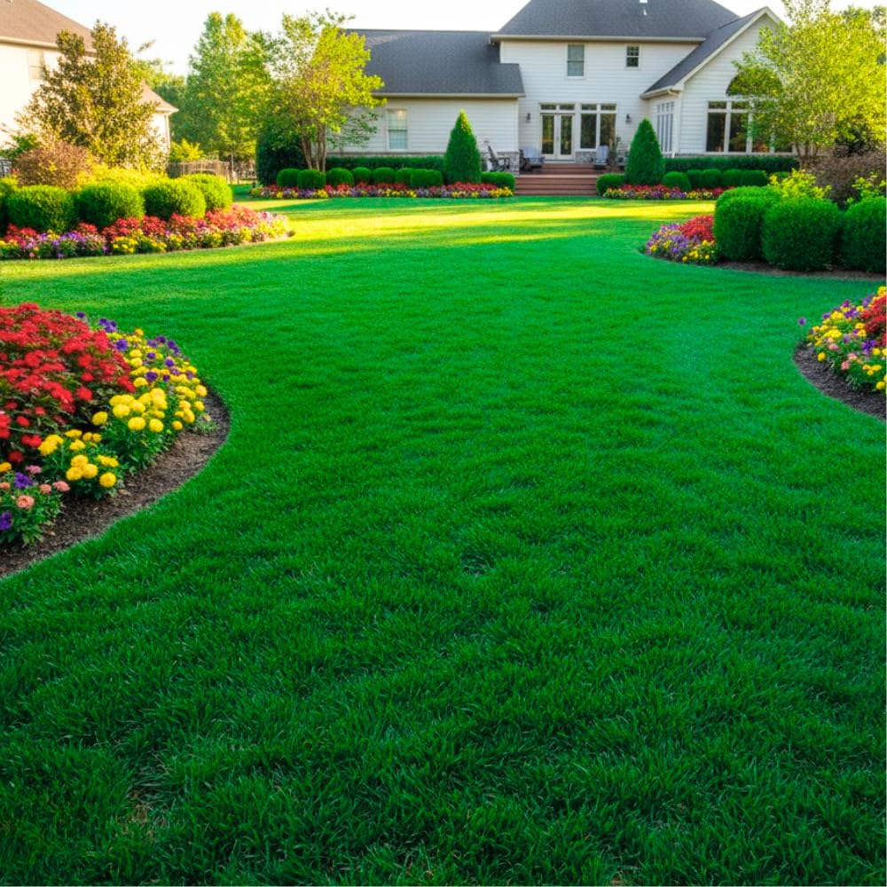 Set 20000 Zoysia Grass Seeds, Zoysia Grass Seed for Lawn, Soft Fine Ground Cover for Landscape, Yard and Walkway