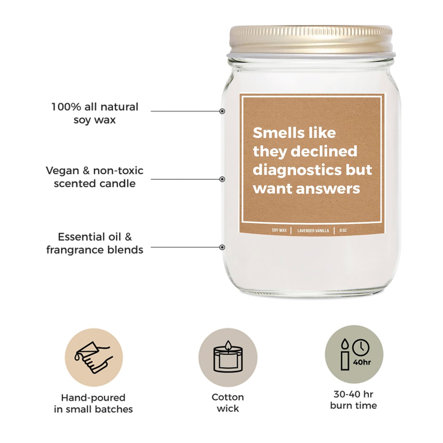 You Nique Designs Veterinary Technician Candle 8oz, Surprise for Vet Techs Gifts for Veterinary Technicians, Vet Tech Present Ideas, Vet Tech Appreciation, Decor (Lavender & Vanilla)