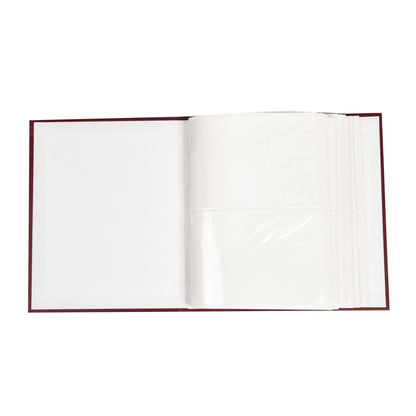 Arpan 6x4 Plain Photo Album with 200 Pockets (Burgundy)