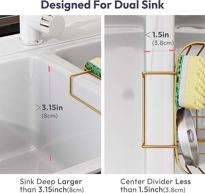 SWTYMIKI Sponge Holder for Kitchen Sink