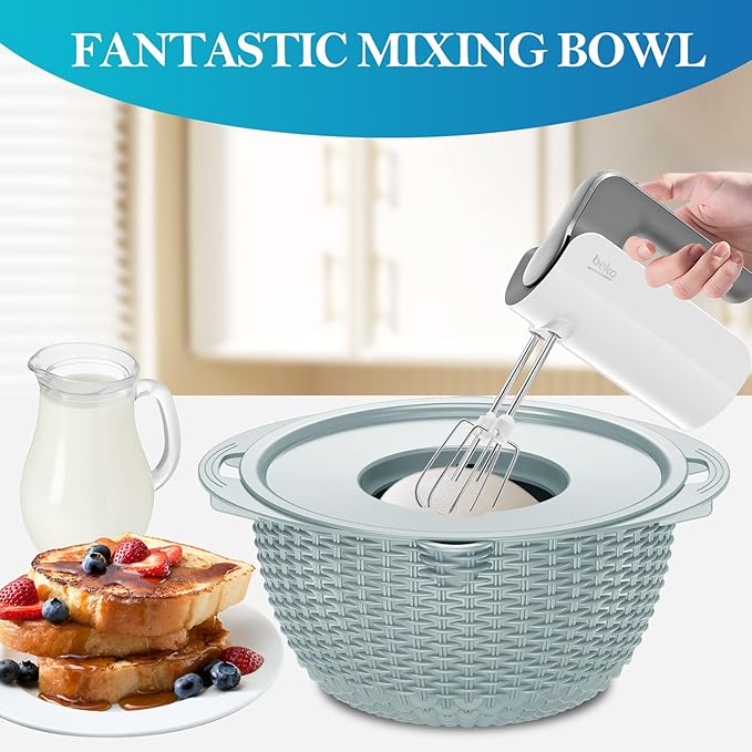 4 in 1 Colander with Mixing Bowl Set, Colander