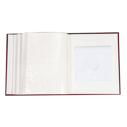 Arpan 6x4 Plain Photo Album with 200 Pockets (Burgundy)