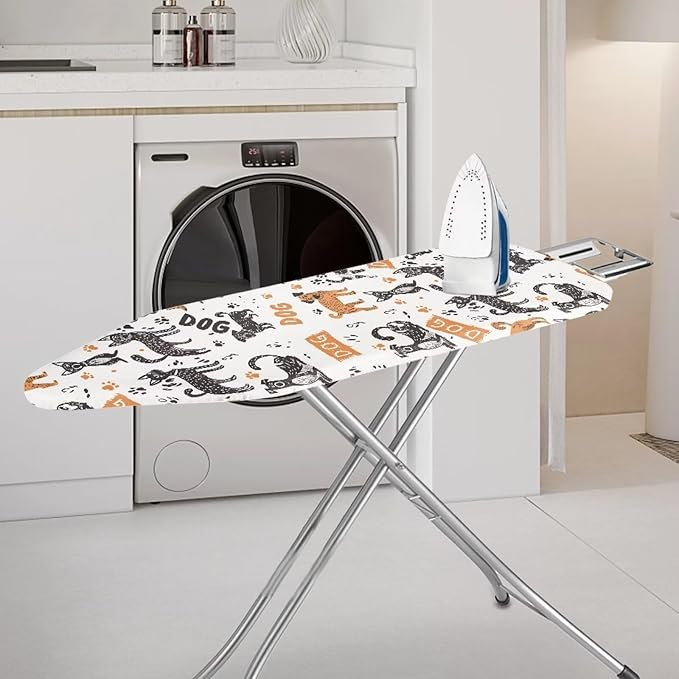 Sprowallow Cartoon Dog Ironing Board Cover and Pad Standard Size Silicone