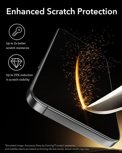 ESR Accessory Glass by Corning™ 3 Pack 9H+ Glass for iPhone 17 Pro Max Screen Protector, Military Grade Shatterproof & Durable with UltraFit Tray