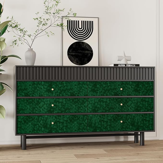 Vintage Green Velvet Flocking Liner