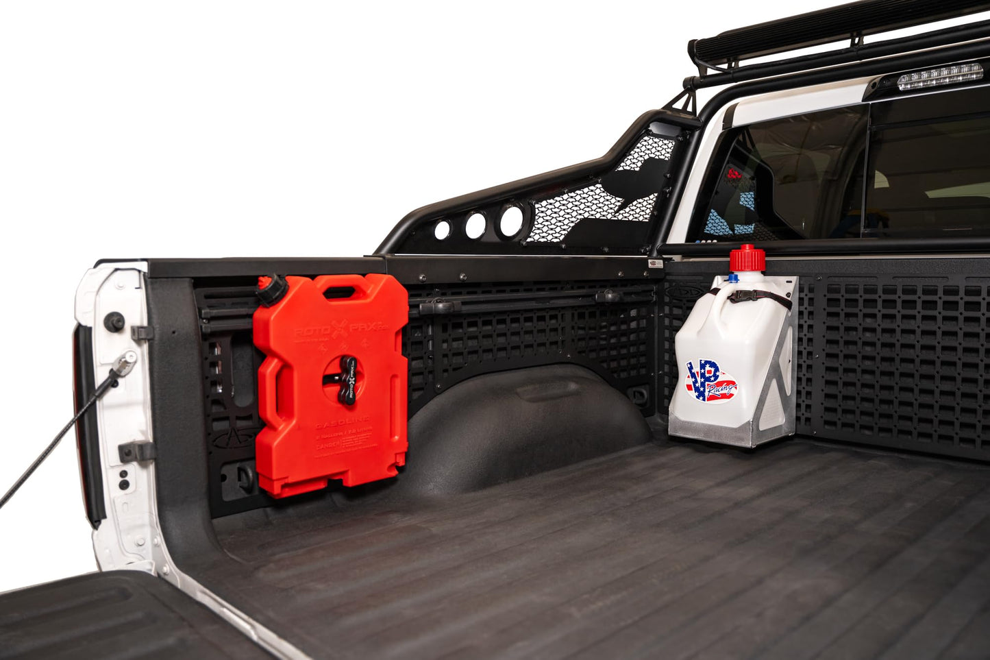 Rago Fabrication 5 Gal Gas Jug Holder | Designed for Diverse Applications Such as Truck Bed, Garage, Trailer, Vehicle Molle Panels & More | Compatible with Rago, ADD Offroad, DV8 Offroad Molle Panels