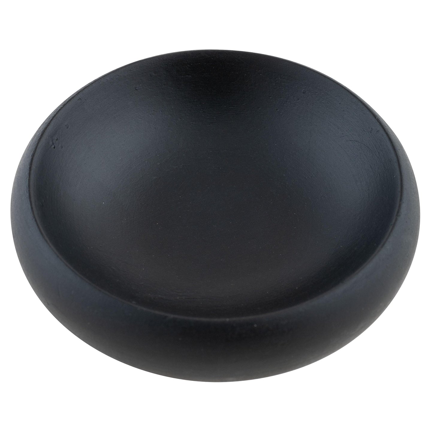 Karma, Acacia Wood Pinch Bowls, Salt and Pepper Pinch Bowls, Set of 2, Black and Blonde