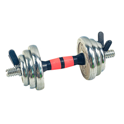 35cm/14.2 Inch Rowland Harbor Pink&Black Threaded Dumbbell Durable Rubber Handles/Adjustable Dumbbell Bar Handles - Fit 1 inch Standard Weight Plate - Weightlifting Accessories - Sold in Pair