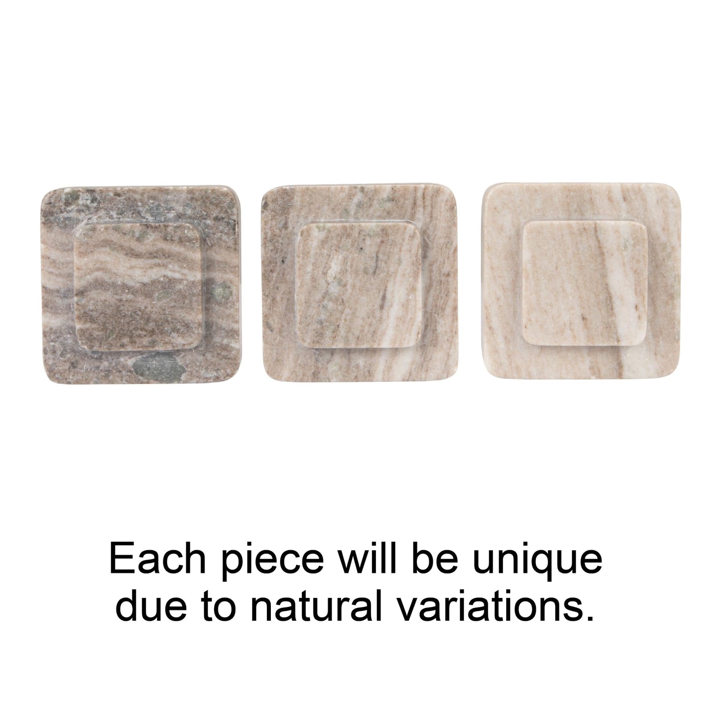 Bloomingville Heavy Duty Marble Bookends, Beige, Set of 2