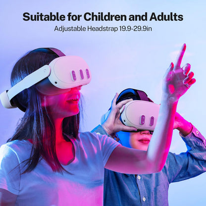 YOGES 10000mAh Battery Head Strap Compatible with Meta Quest 3S & Quest 3, Detachable Magnetic Battery, Rechargeable Headstrap to Extend Playtime for VR Headset Compatible with Meta Quest 3S