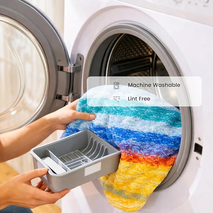 SEMAXE Colorful Bath Towel Set, 100% Cotton Bathroom Towels