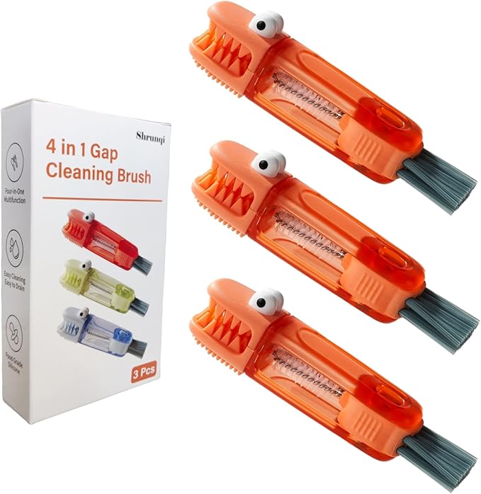 4-in-1 Bottle Cleaning Brush Set, Home Kitchen Crevice Cleaning Tools