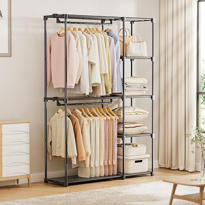 Portable Closet, Freestanding Wardrobe Closet Organizers and Storage, Open