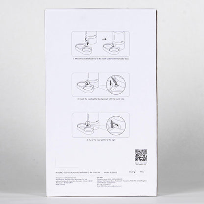 PETLIBRO Pet Food Splitter with Stainless Steel Bowls, Automatic Cat Feeder Bowls for Two Cats or Dogs, Suitable for PETLIBRO Automatic Cat Feeder PLAF005, PLAF006, PLAF103, PLAF203