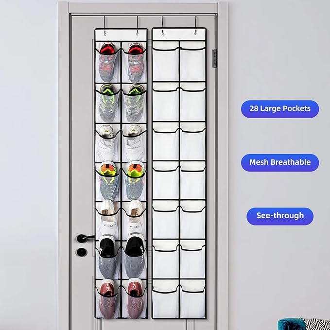 KEEPJOY Over the Door Shoe Organizer, Hanging Shoe Organizer