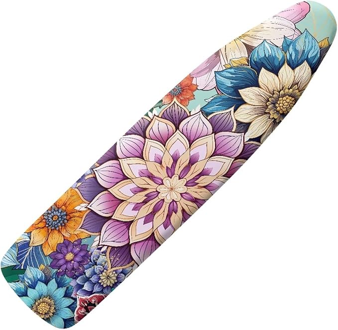 Bohemian Flowers Tabletop Ironing Board Cover and Pad Standard Ironing Board
